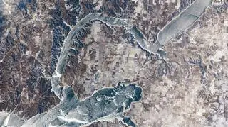 Zdjęcie satelitarne stanu USA Północna Dakota - fot. NASA
