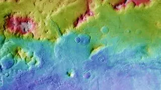 Zdjęcie topograficzne Hellas Planitia