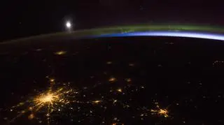 Zdjęcie wykonane podczas przelotu ISS 2 kwietnia 2014 roku