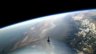 Zdjęcie z pokładu SpaceShipTwo (Virgin Galactic 2018)