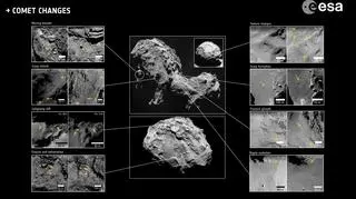 Zmiany, które zaszły na komecie 67P/Czuriumow-Gierasimienko (ESA)