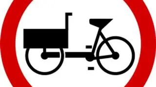 Znak B-11 ("zakaz wjazdu wózków rowerowych") nie będzie zabraniać wjazdu rowerów wielośladowych