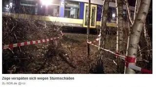 Zniszczenia, które przyniósł silny wiatr