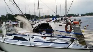 Zniszczenia po burzy w Olsztynie (Arkadiusz/Kontakt 24)