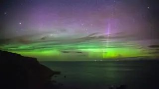 Zorza polarna nad hrabstwem Donegal w Irlandii - Kontakt Meteo/Patryk Sadowski