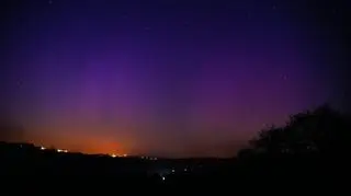 Zorza polarna widziana w okolicach Żegocin (fot. Dawid Kaleta)