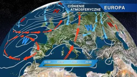 Sytuacja baryczna nad Europą