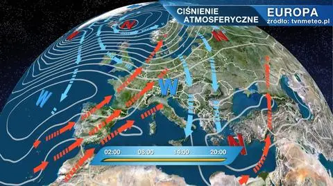 Ciśnienie atmosferyczne nad Europą