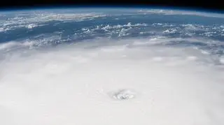 Irma widoczna Międzynarodowej Stacji Kosmicznej (ISS)