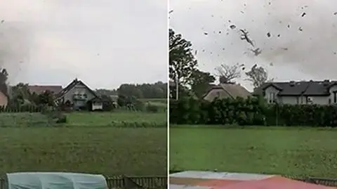 Trąba powietrzna w Polsce. "Pozrywało dachy z domów"