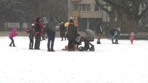 Śnieg w Szczecinie. "W końcu mogliśmy zobaczyć trochę zimy"