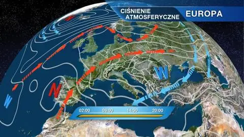 Sytuacja baryczna nad Europą