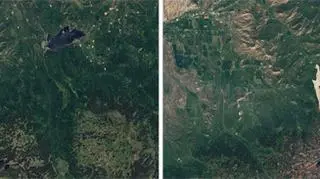 Obszar, na którym powstało osuwisko w obiektywie satelity Landsat 8