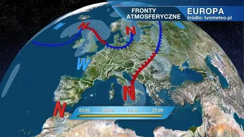Fronty atmosferyczne nad Europą