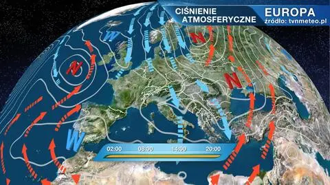 Ciśnienie atmosferyczne nad Europą