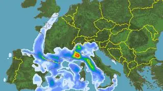 Prognozowane opady w nocy z soboty na niedzielę