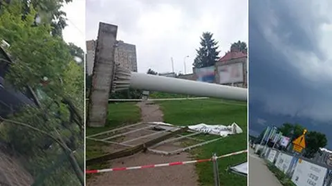 Jedna osoba ranna, zamknięte zoo i powalone drzewa