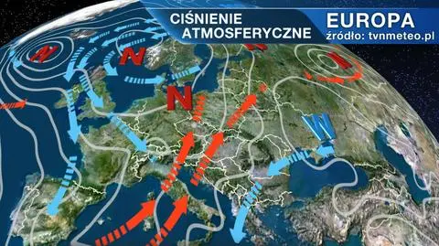Ciśnienie atmosferyczne nad Europą