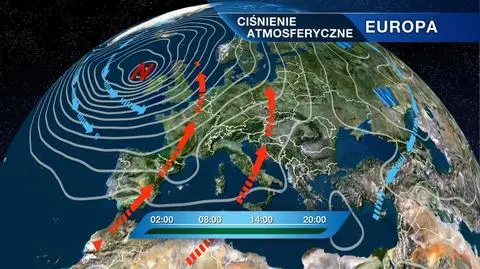 Ciśnienie atmosferyczne w Europie