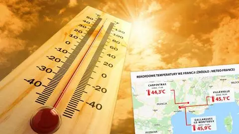 Piekielny piątek we Francji. Prawie 46 stopni, pada rekord za rekordem
