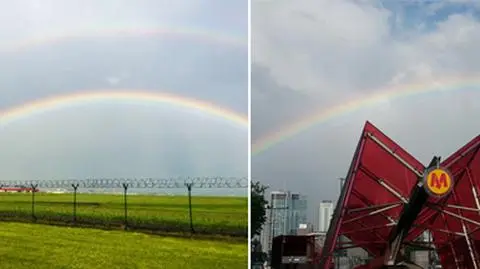 Nad Warszawą pojawiła się piękna tęcza