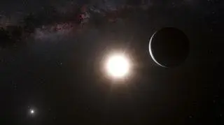 Artystyczna wizja planety wokół Alfa Centauri B