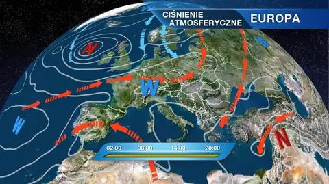 Sytuacja baryczna nad Europą