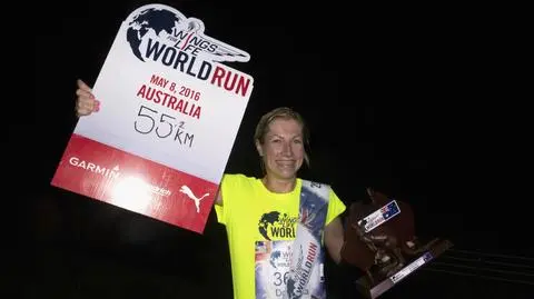 Dominika Stelmach przebiegła największy dystanas w Australii wśród kobiet w biegu Wings For Life