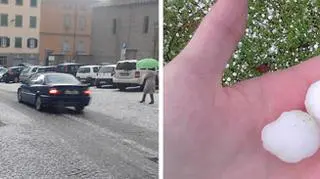 Lodowe kule zbombardowały środkowe Włochy