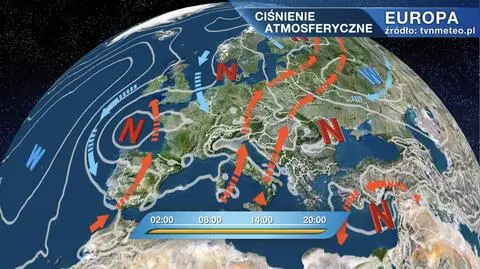 Sytuacja pogodowa w Europie