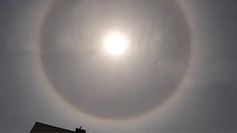 Świetlisty krąg wokół słońca. Halo pojawiło się nad Polską