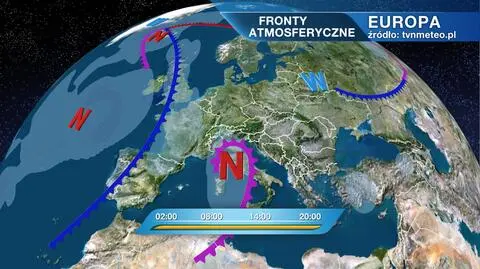 Fronty atmosferyczne nad Europą