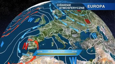 Sytuacja baryczna nad Europą