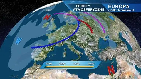 Fronty atmosferyczne nad Europą