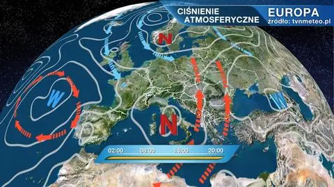 Ciśnienie atmosferyczne w Europie