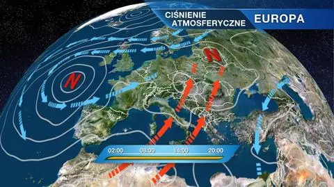 Sytuacja baryczna nad Europą