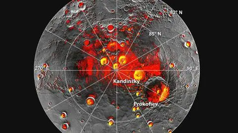 NASA: na Merkurym jest woda. Materia organiczna ukryta w lodzie