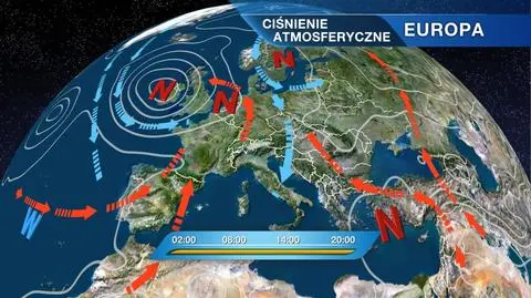 Sytuacja baryczna nad Europą