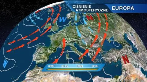 Sytuacja baryczna nad Europą