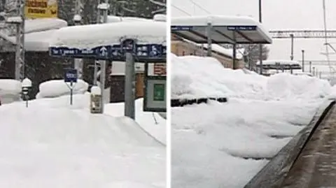 Dworzec w Zakopanem zasypany