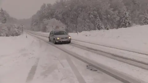Śnieg w Chorwacji. Poważne problemy na drogach