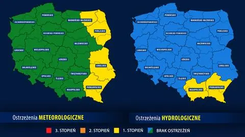 IMGW wydał ostrzeżenia. Ulewy mogą podnieść poziom rzek