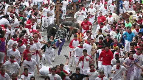 Niedzielna gonitwa w Pampelunie. Osiem osób rannych