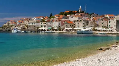 Primošten - widok z plaży