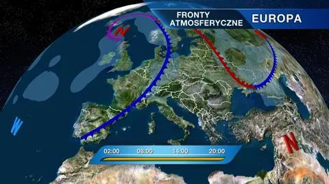 Fronty atmosferyczne nad Europą