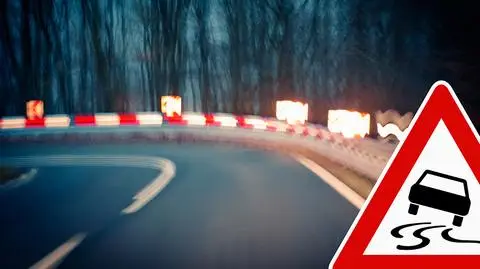 Gołoledź na drogach