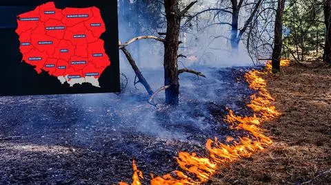 Najwyższy poziom zagrożenia pożarowego w Polsce