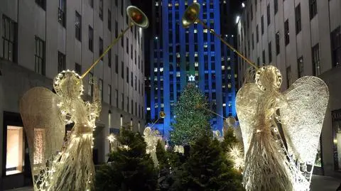 Wielka choinka rozbłysła na Manhattanie