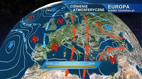 Ciśnienie atmosferyczne nad Europą