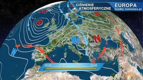 Ciśnienie atmosferyczne nad Europą